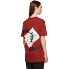 Polythene* Optics Red Silver Stems T-Shirt