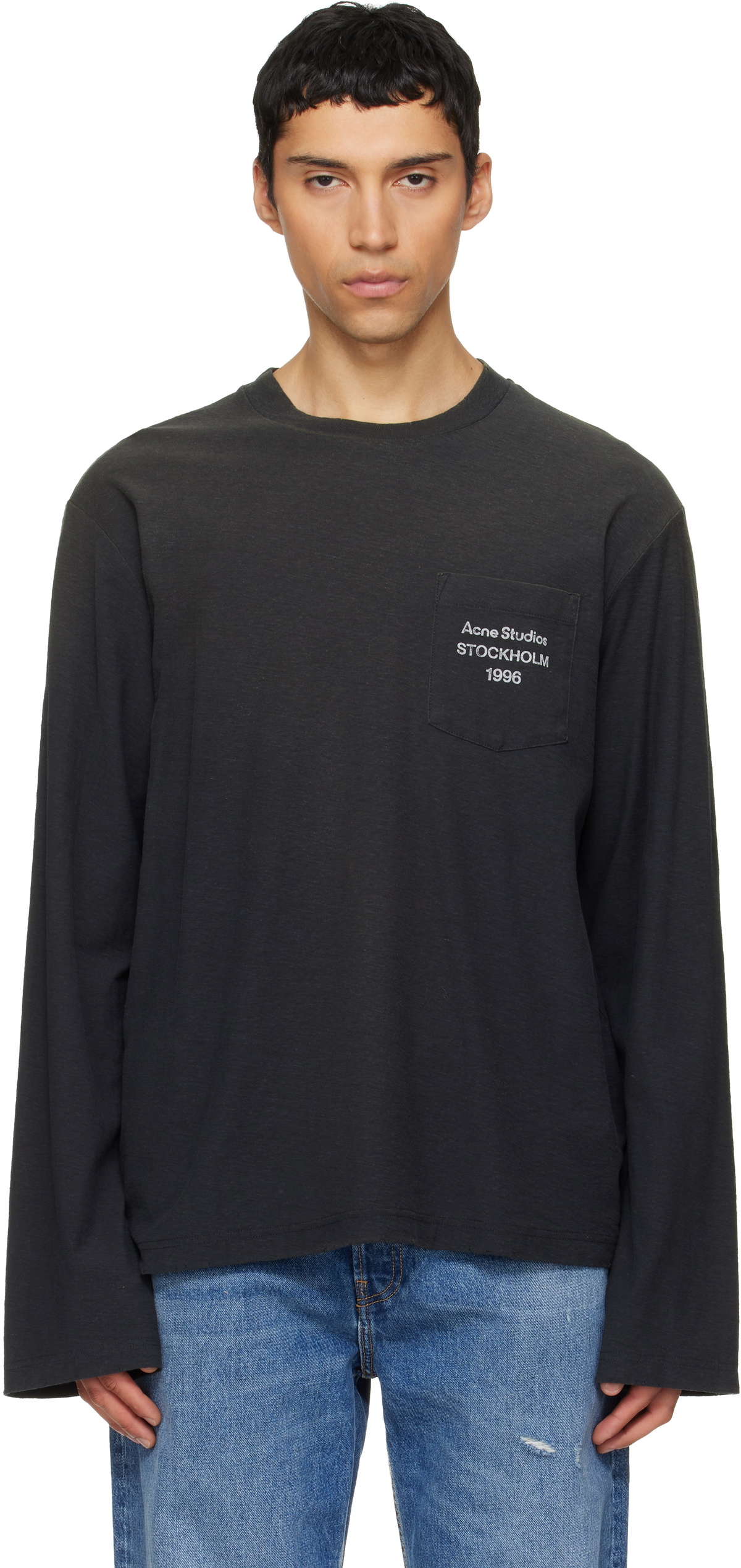 Acne Studios Black Glow-In-The-Dark T-Shirt Acne Studios