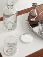 Christofle - KT Set of Two Silver-Plated Glass Coasters