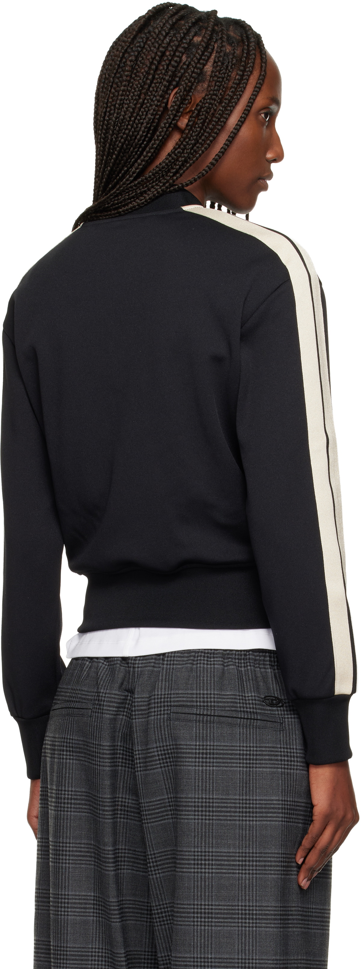 Palm Angels Black Classic Logo Track Bomber Jacket
