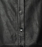 Tibi - Tissue faux leather shirt dress