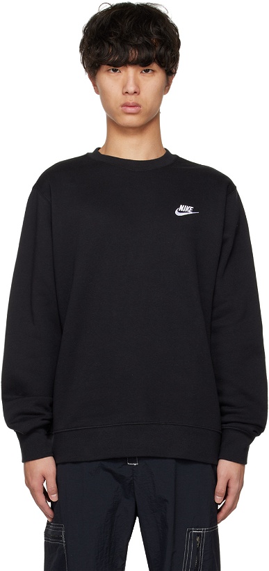 Photo: Nike Black Sportswear Club Sweatshirt