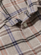 NN07 - Arne 5166 Checked Cotton-Flannel Shirt - Gray