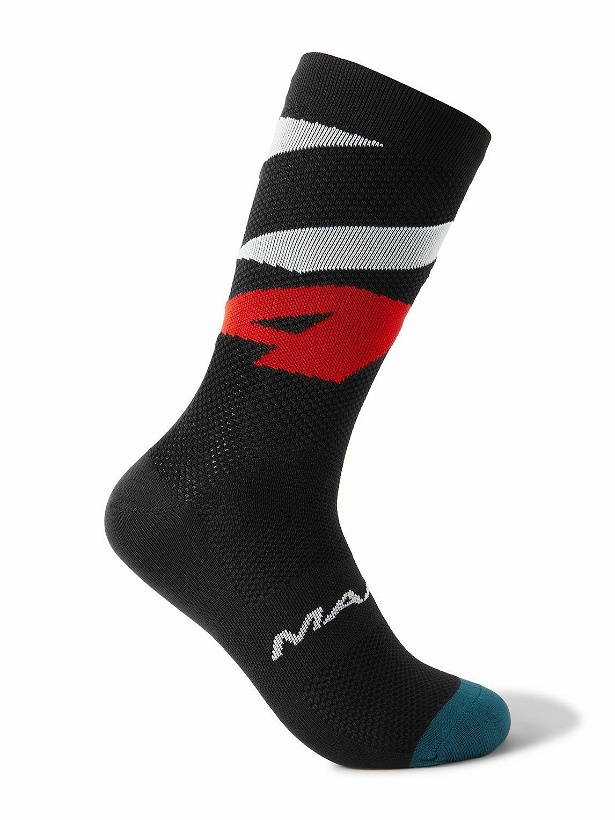 Photo: MAAP - Emerge Pro Air Logo-Jacquard Stretch-Knit Socks - Black