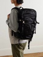 Master-Piece - Leather-Trimmed Nylon-Twill Backpack