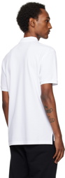 Moschino White Double Smiley Polo