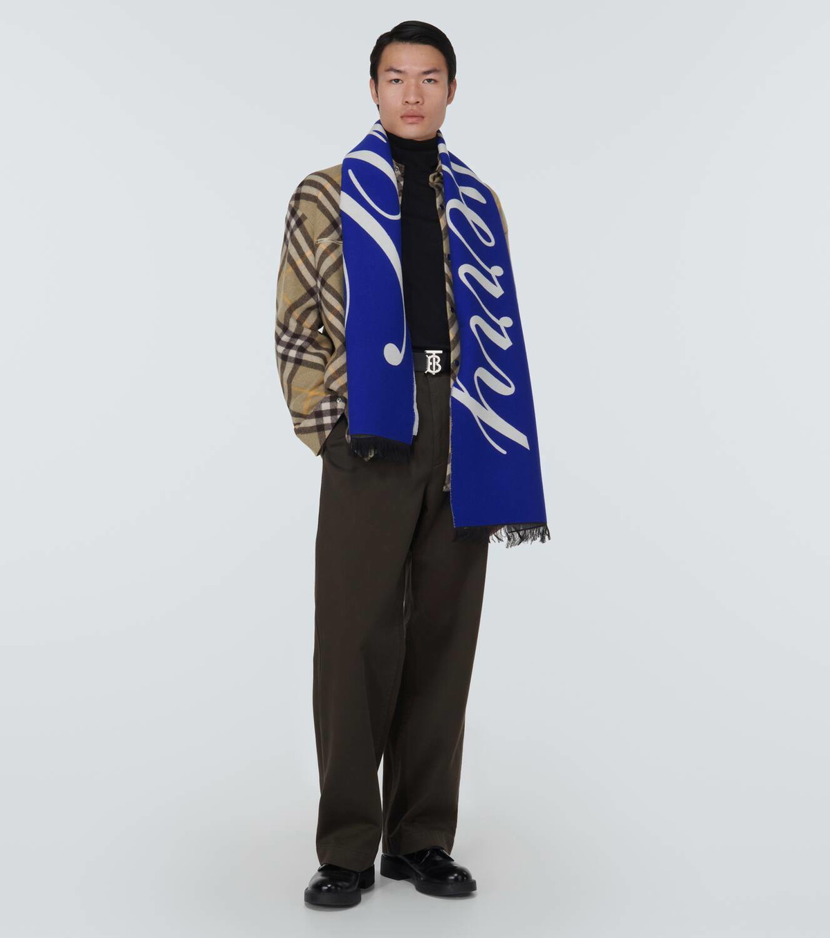 Burberry Intarsia wool and silk scarf Burberry