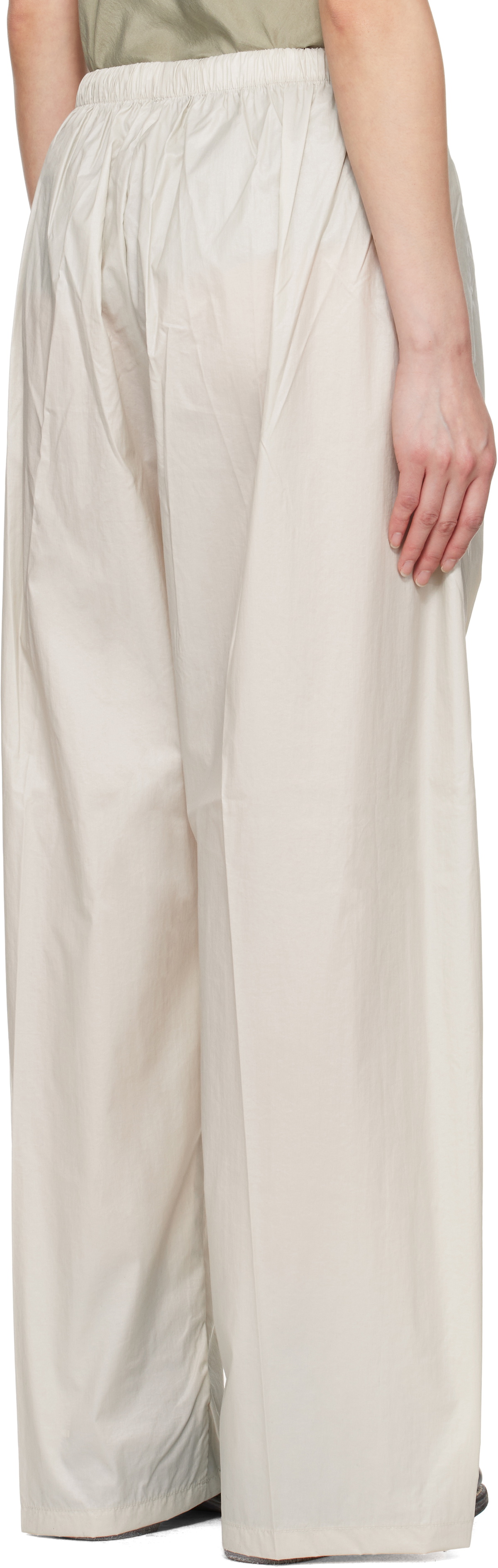Gabriela Coll Garments Beige No.287 Technical Flap Pocket Trousers