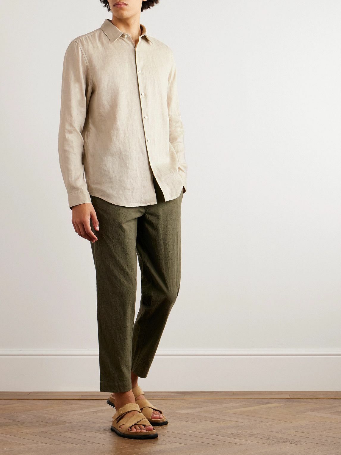 Theory - Irving Linen Shirt - Neutrals