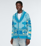 Alanui - Icon jacquard cashmere blend cardigan