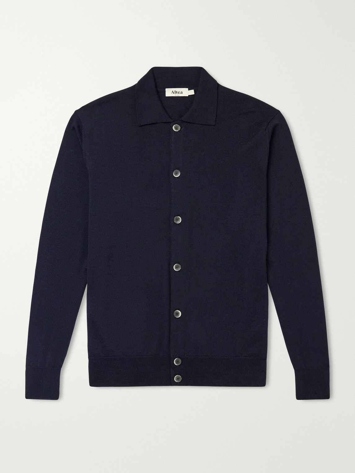 Altea - Virgin Wool Cardigan - Blue