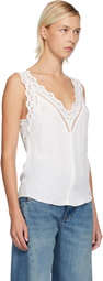 Isabel Marant White Fradela Tank Top