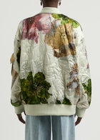 Stine Goya Norea Floral-print Satin Bomber Jacket Multicoloured 1