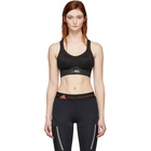 adidas by Stella McCartney Black Stronger For It Soft Sports Bra