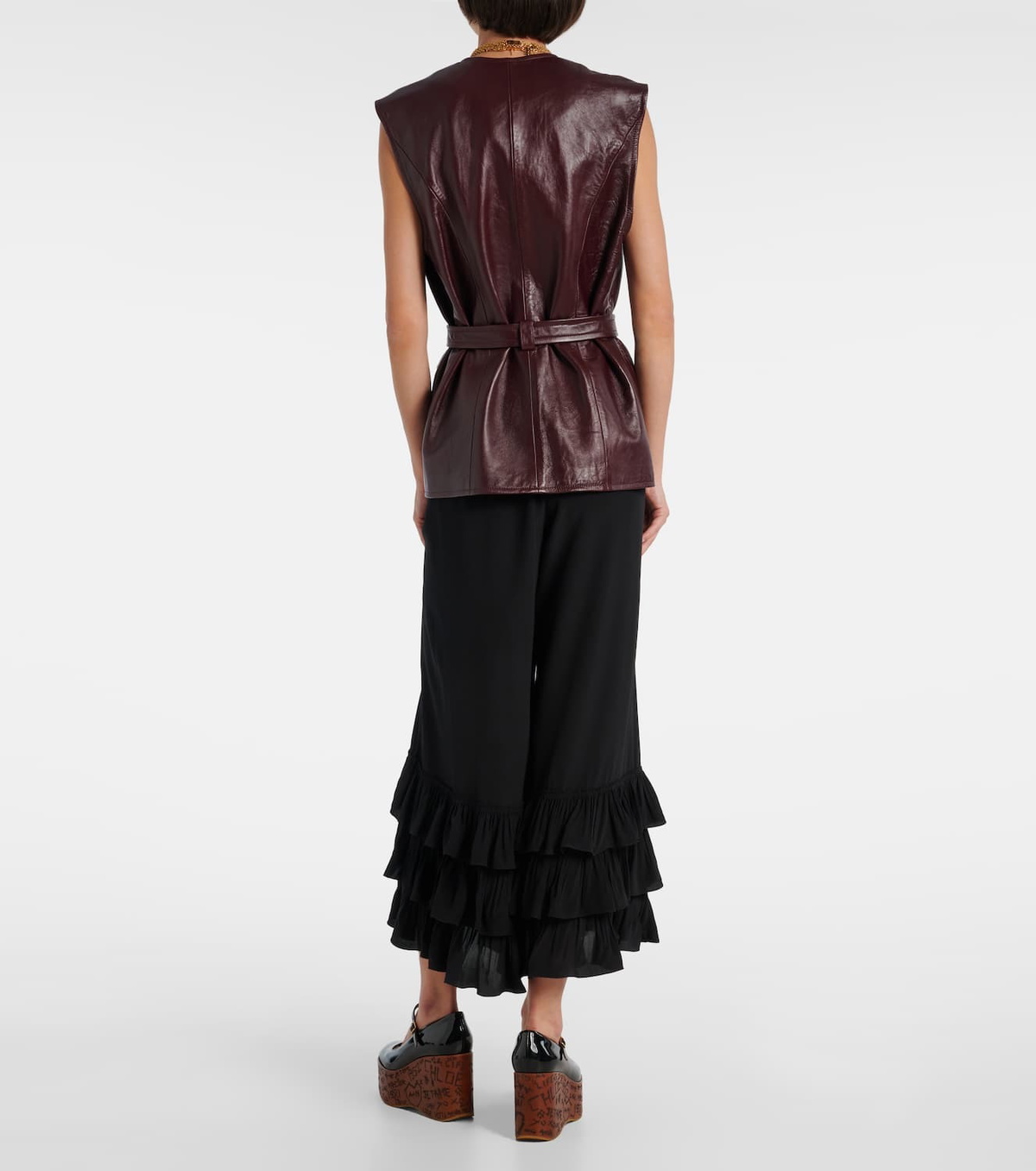 Chloé Belted leather vest