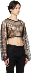 Nicolas Andreas Taralis Black Open Sweater
