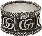 Gucci Silver Double G Ring