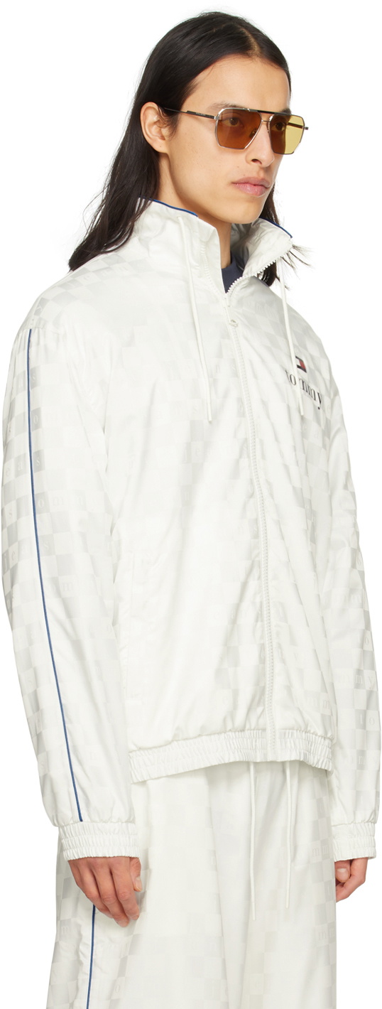 Tommy Jeans White Monogram Track Jacket