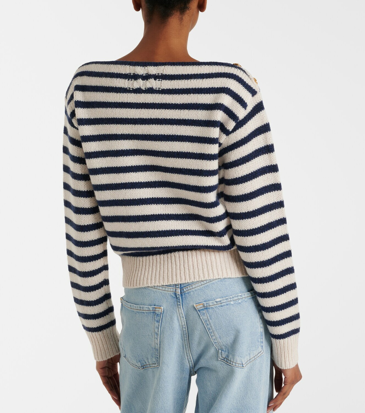 Nili Lotan Tandy striped cashmere sweater