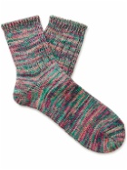 Anonymous Ism - Ribbed Cotton-Blend Socks