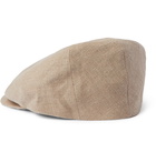 Lock & Co Hatters - Drifter Linen Flat Cap - Neutrals