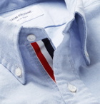 Thom Browne - Slim-Fit Button-Down Collar Grosgrain-Trimmed Cotton Oxford Shirt - Men - Light blue