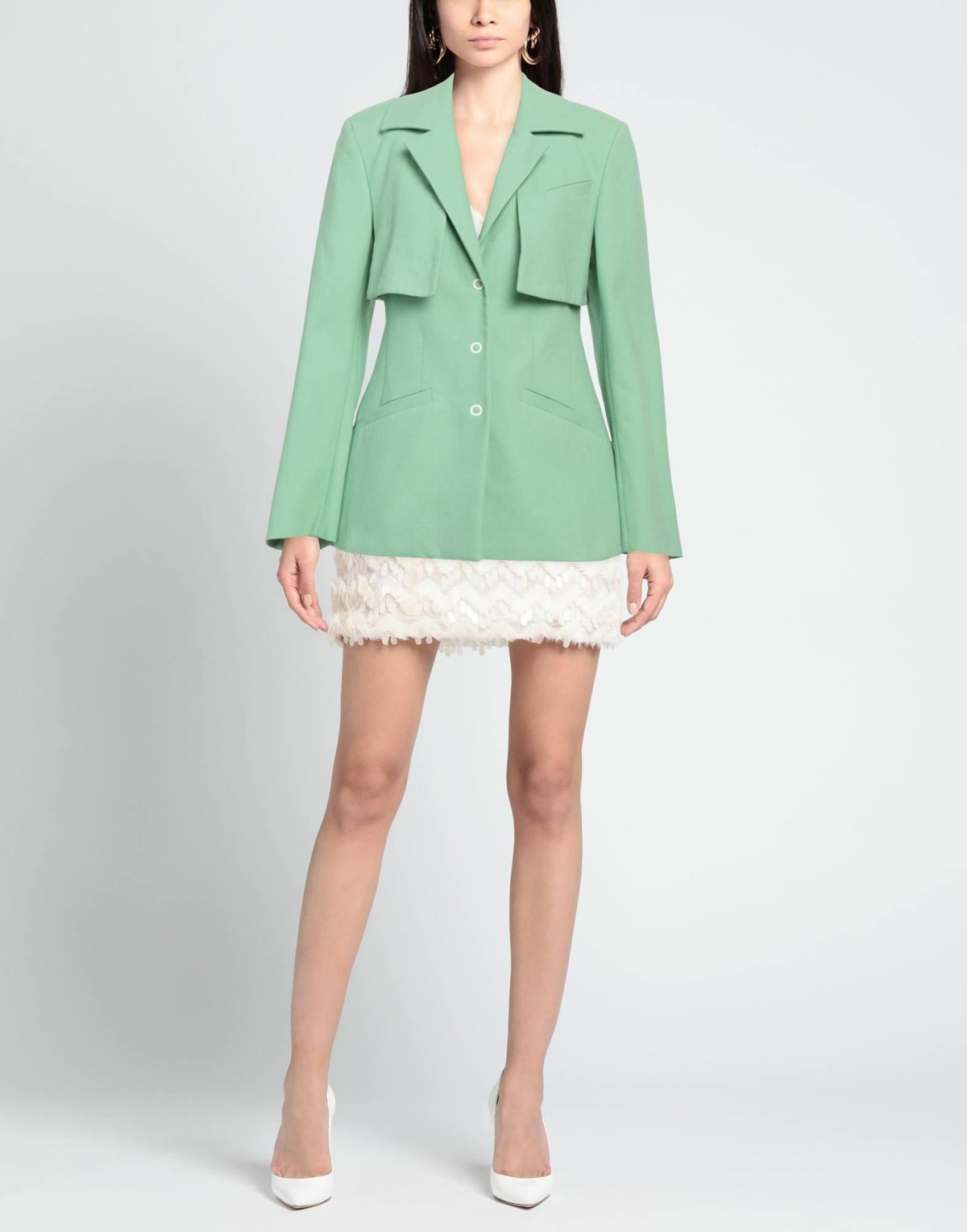 Ganni Womens Blazer Light in Green