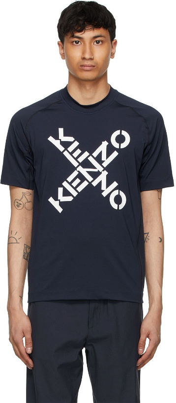 Photo: Kenzo Navy Slim-Fit Sport Short Sleeve T-Shirt