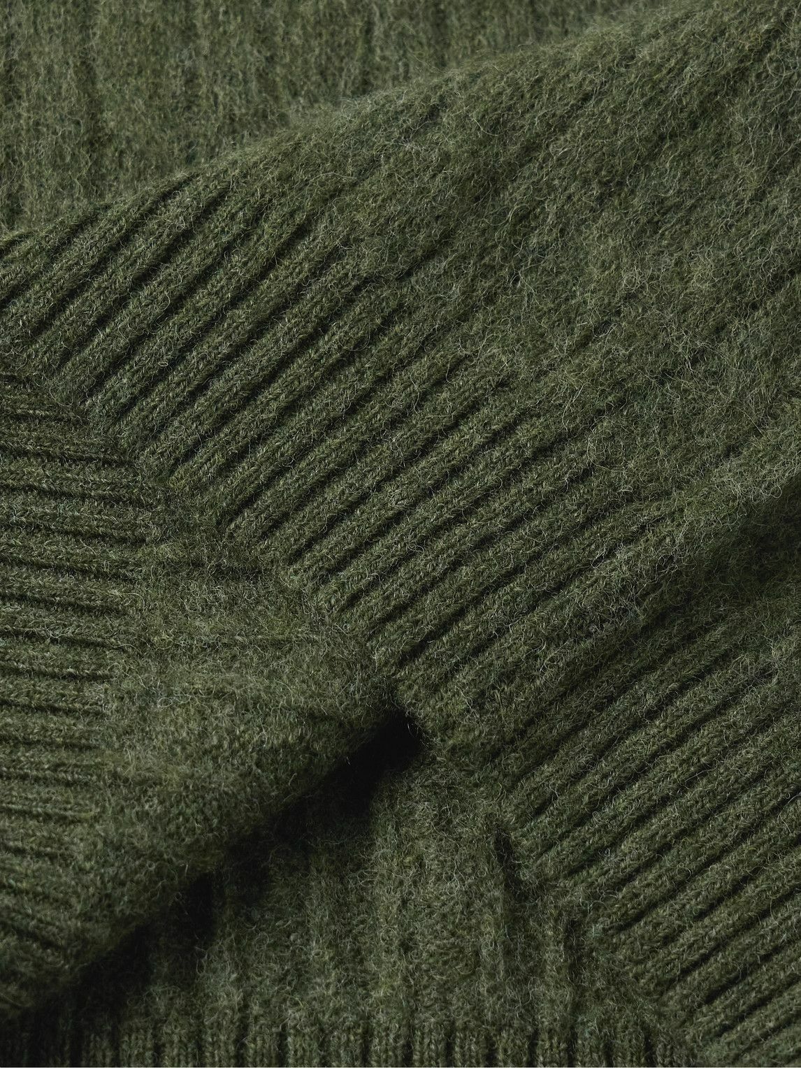 Sid Mashburn - Cable-Knit Wool Sweater - Green