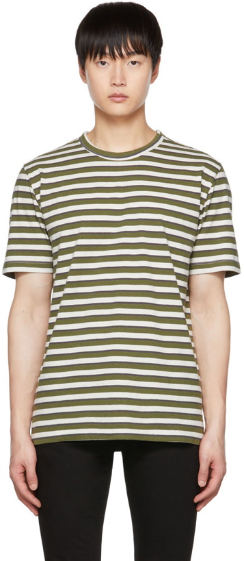 Photo: Officine Générale Green Stripe T-Shirt