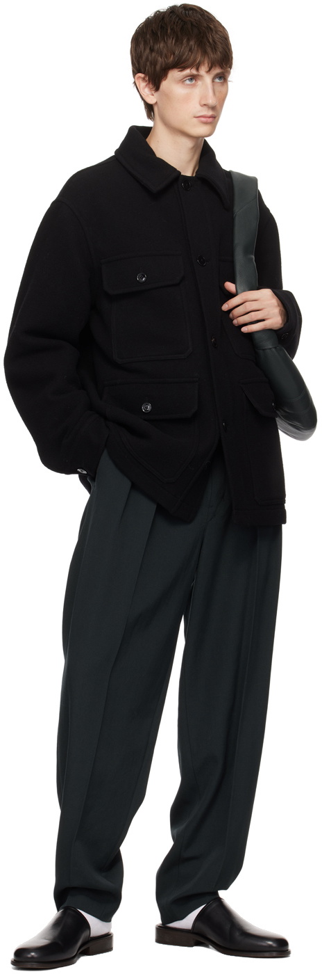 LEMAIRE Black Double-Faced Jacket Lemaire