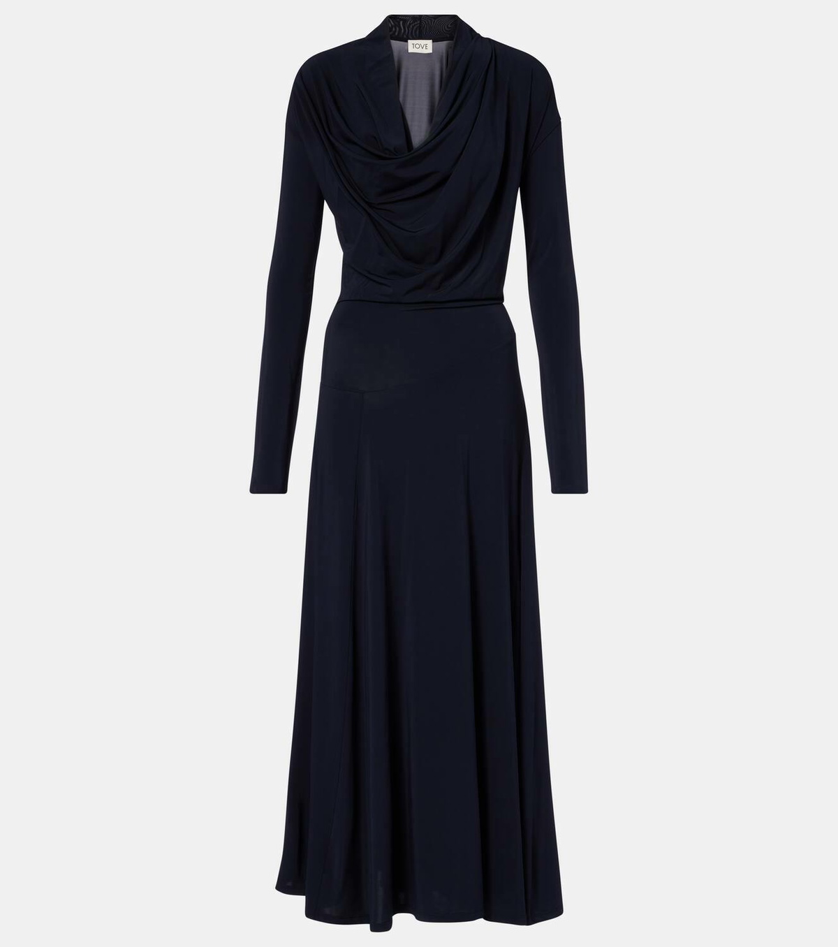 Tove Eadan draped jersey midi dress