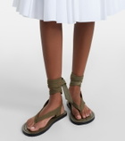 A.Emery Elmer suede thong sandals