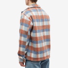 Foret Men's Stay Boucle Chore Jacket in Smoke Blue Check