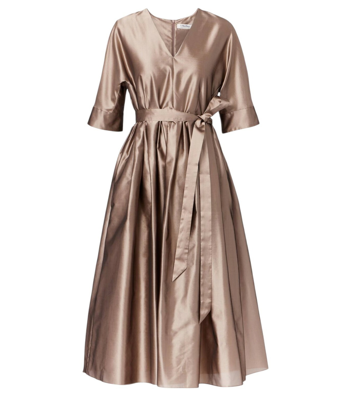 【送料 関税込】’S Max Mara Bronzo floral crepe midi dress Bronzo floral silk crêpe midi dress in multicoloured - S Max