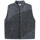 Noma t.d. Men's Hand Dyed Puffer Vest in Black