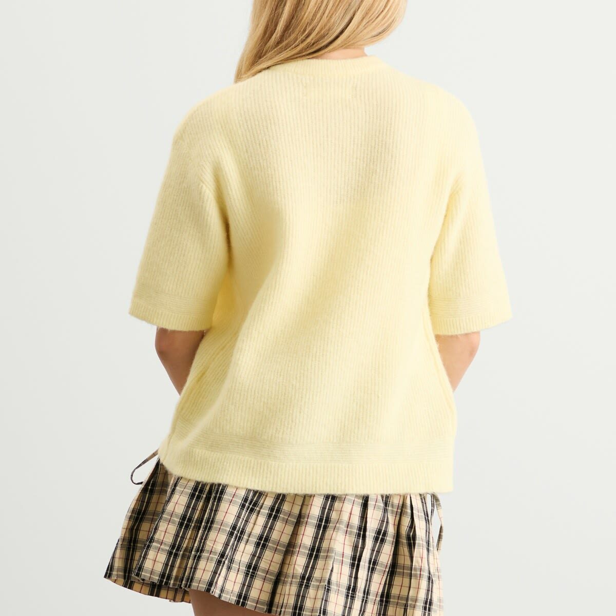 Samsøe Samsøe Women's Saanouria Short Sleeve Cardigan in Flan