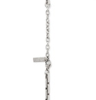 SAINT LAURENT - Oxidised Silver-Tone Necklace - Silver