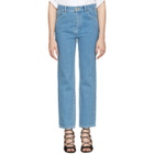 Chloe Blue Scalloped Jeans