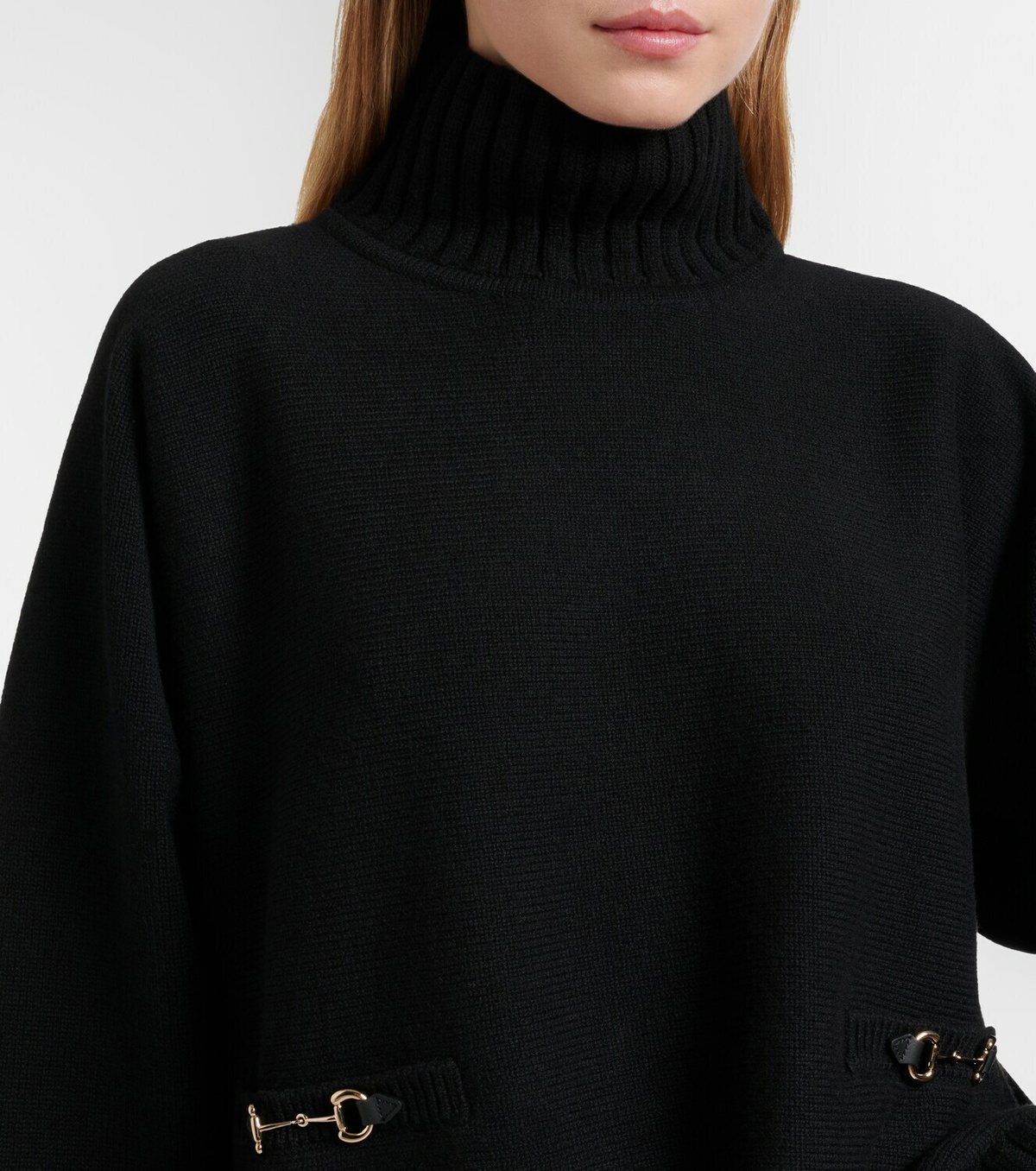 Gucci Horsebit wool-blend turtleneck sweater