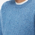 A.P.C. Men's A.P.C Chandler Donegal Crew Knit in Blue