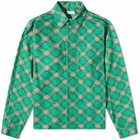 ERL Plaid Corduroy Shirt in Green Plaid