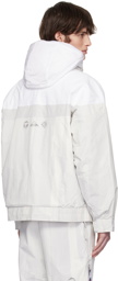 Madhappy White & Gray Columbia Edition Bugaboo Interchange Jacket