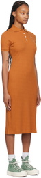 Maison Kitsuné Tan Baby Fox Maxi Dress