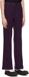 Yuki Hashimoto Purple Flared Trousers