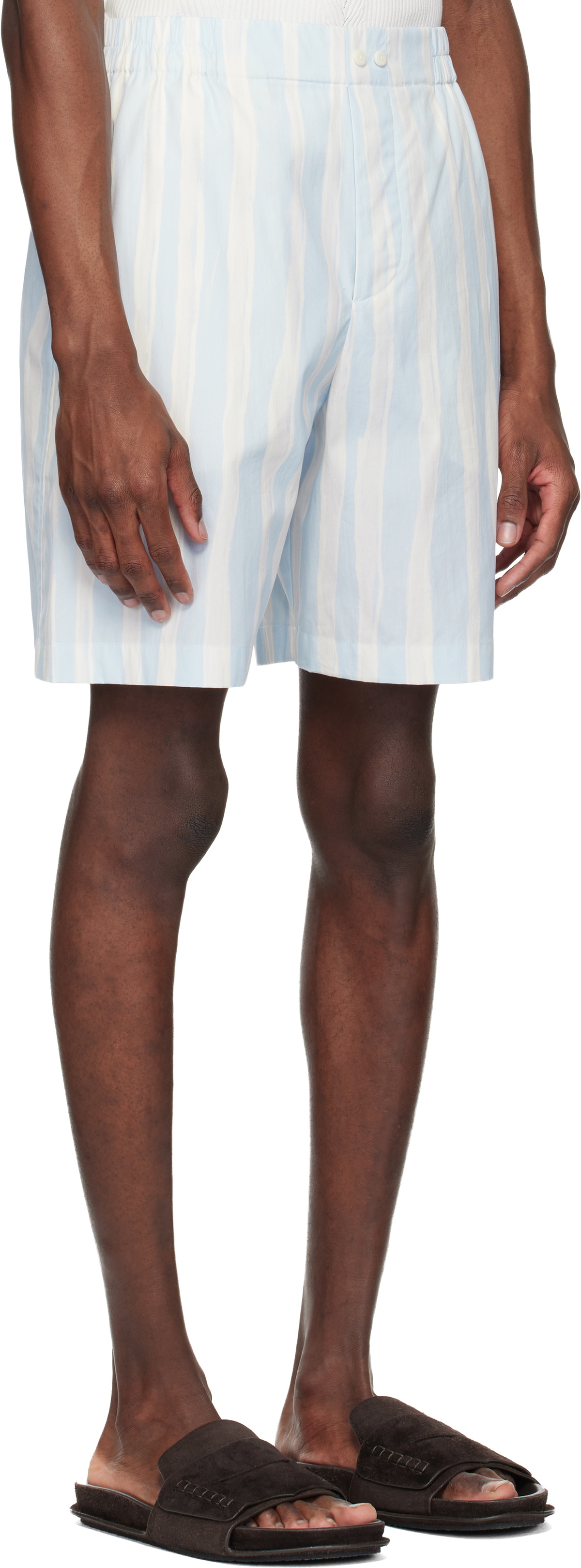 JACQUEMUS Blue & Beige 'The Caleçon Boxer' Shorts