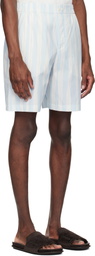 JACQUEMUS Blue & Beige 'The Caleçon Boxer' Shorts