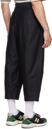 Comme des Garçons Homme Navy Cotton Trousers