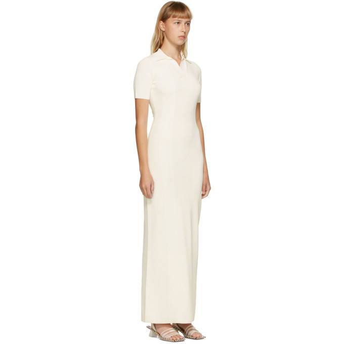 Jacquemus Off-White La Robe Maille Polo Dress Jacquemus