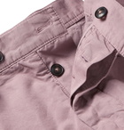 Officine Generale - Julian Slub Cotton and Linen-Blend Shorts - Men - Lilac